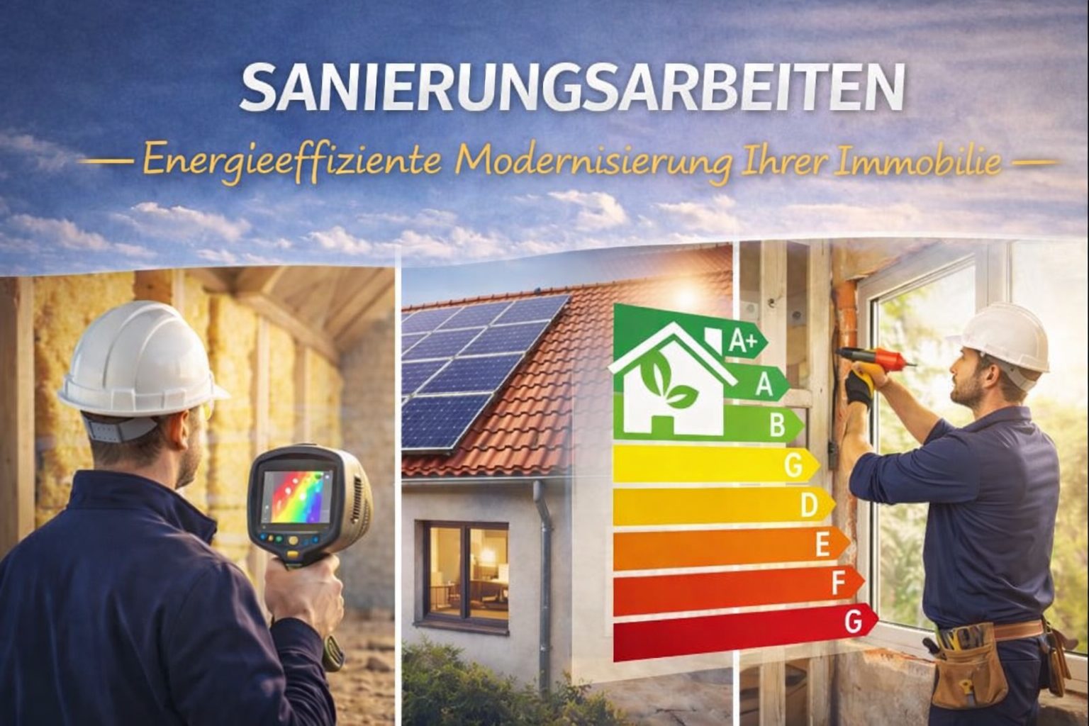 Energetische Sanierung und Modernisierung – nachhaltig, effizient und fachgerecht umgesetzt